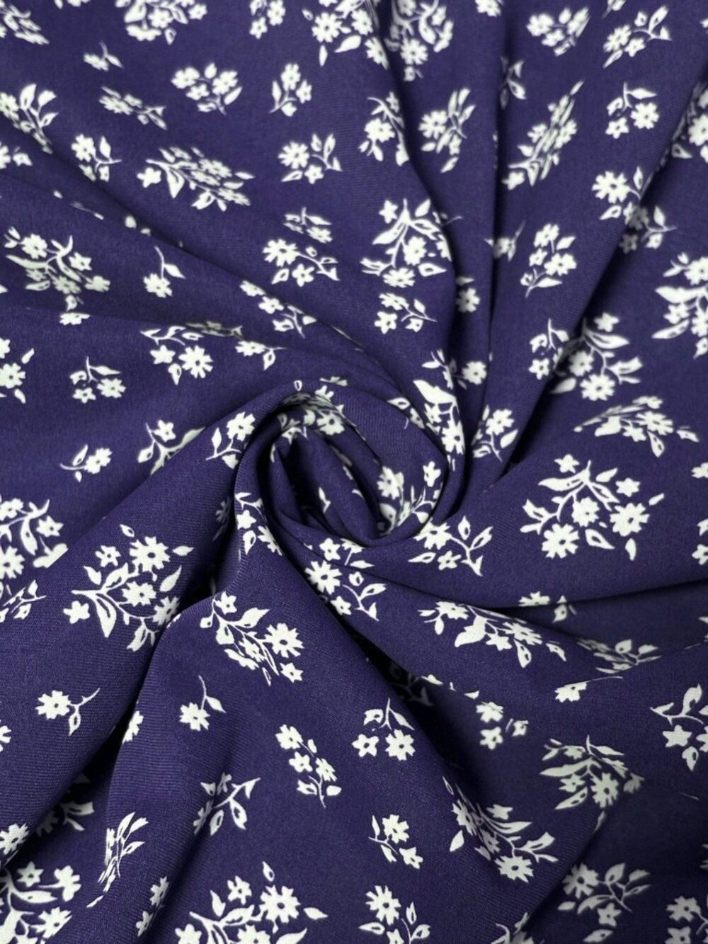 Navy Blue Boho Women's Floral V-Neck Lantern Sleeve Dress - Picture 7 of 7